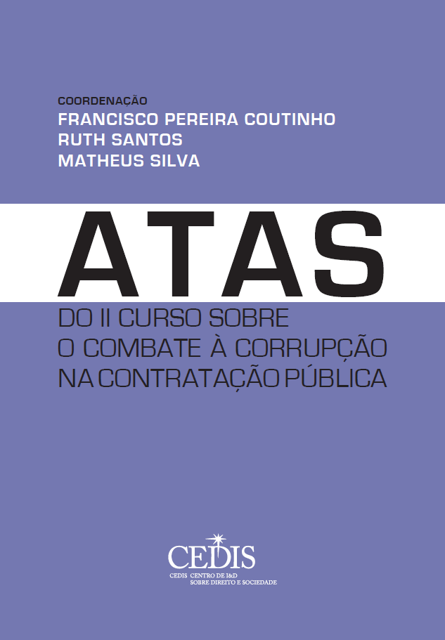 Atas do II Curso sobre o Combate à Corrupção na Contratação Pública