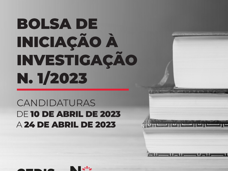 Bolsa de Iniciação à Investigação n.º1/2023