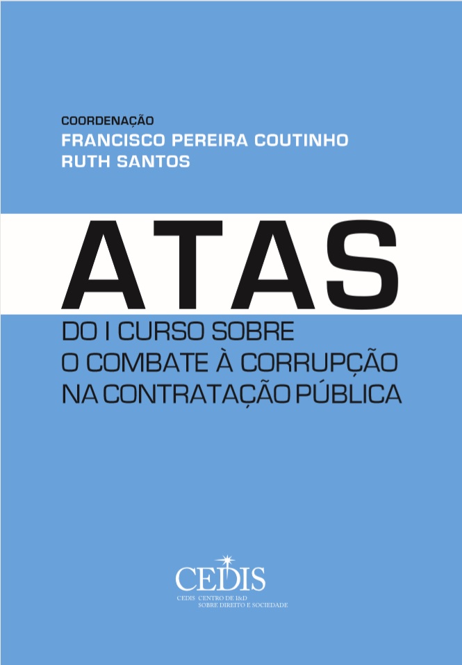 Atas do I Curso sobre o Combate à Corrupção na Contratação Pública