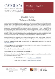 call for papers_the future of health law